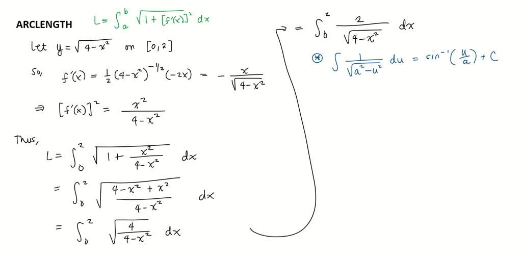 Solved Use The Arc Length Formula To Find The Length Of The Curve Y X X Check