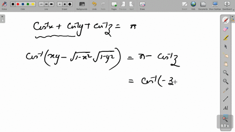 if-cos-1-xcos-1-ycos-1-zpi-prove-that-x2y2z22-x-y-z1