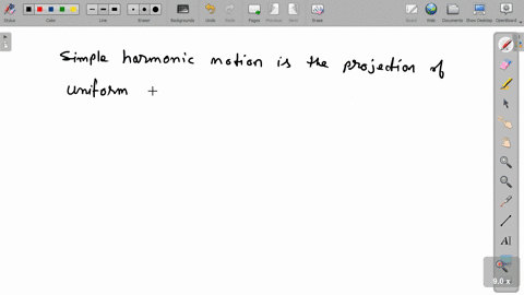 SOLVED:Simple harmonic motion is the projection of uniform circular ...