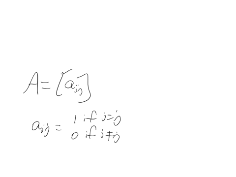 let-a-be-the-n-times-n-matrix-with-all-1-s-on-the-diagonal-and-all-0circ-s-above-and-below-the-diago