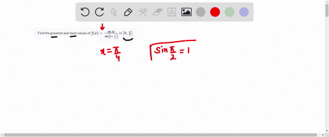 find-the-greatest-and-least-values-of-fxfracsin-2-xsin-leftxfracpi4right-in-left0-fracpi2right