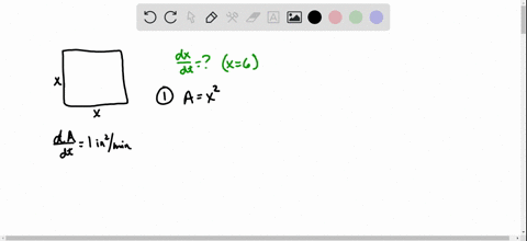 the-area-of-a-square-is-increasing-at-the-rate-of-1-square-inch-per-minute-at-what-rate-is-the-a-sid