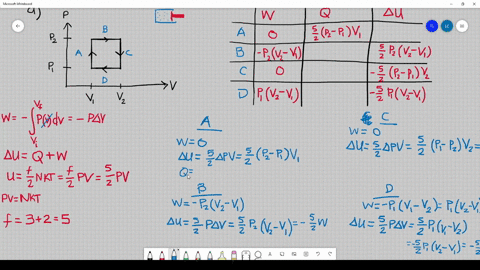 an-ideal-diatomic-gas-in-a-cylinder-with-a-movable-piston-undergoes-the-rectangular-cyclic-process-s