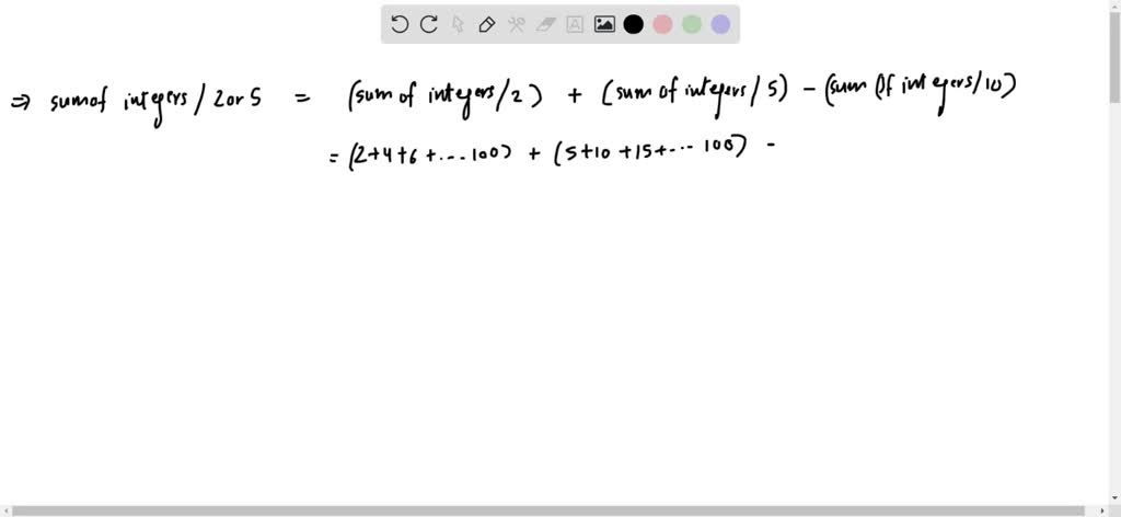 solved-the-sum-of-integers-from-1-to-100-that-are-divisible-by-2-or-5-is