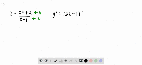 use-the-quotient-rule-to-find-the-derivative-of-the-following-yfracx2xx-1-2