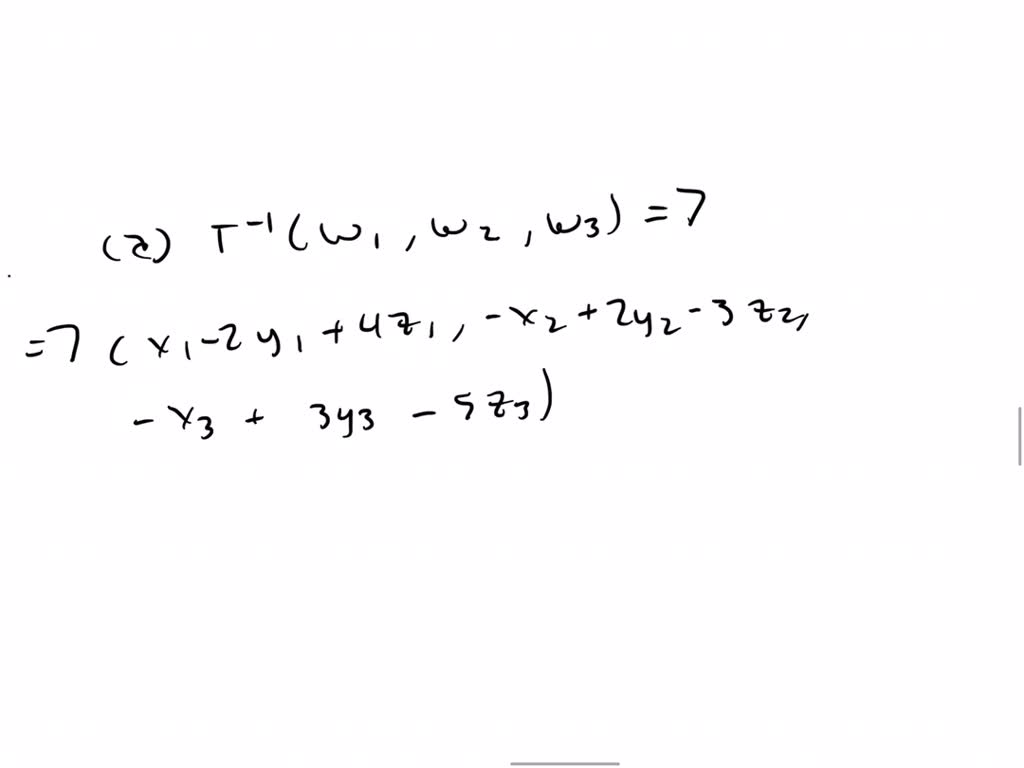 SOLVED:Determine whether the matrix operator T: R^3 →R^3 defined by the ...