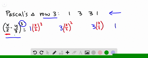 use-the-binomial-theorem-to-expand-each-expression-see-example-7-leftfracx2-fracy3right3