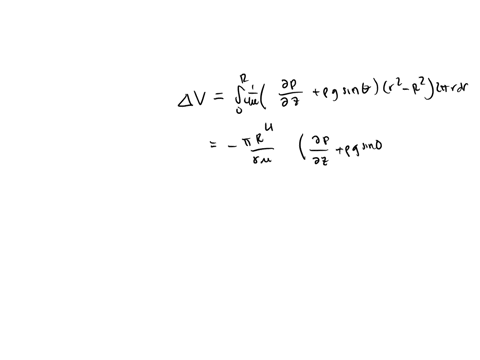 fluid-with-kinematic-viscosity-nu-flows-down-an-inclined-circular-pipe-of-length-ell-and-diameter-d