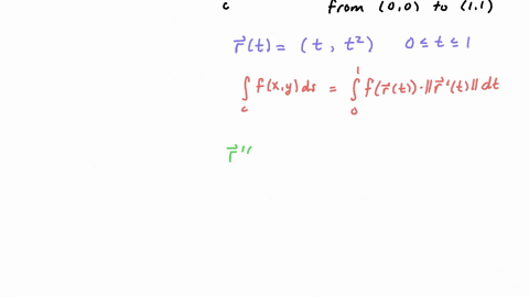 evaluate-the-line-integral-int_c-x-d-s-c-is-the-arc-of-the-parabola-yx2-from-00-to-11