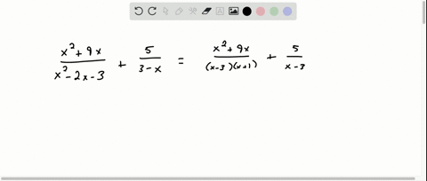 add-or-subtract-as-indicated-simplify-the-result-if-possible-fracx29-xx2-2-x-3frac53-x-2