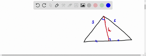 area-of-an-isosceles-triangle-show-that-the-area-a-of-an-isosceles-triangle-whose-equal-sides-are-of