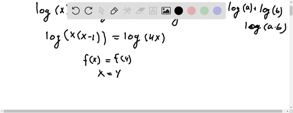 ⏩SOLVED:? Logarithmic Equations Solve the logarithmic equation for ...