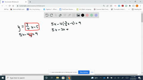 solve-each-system-by-using-the-substitution-method-leftbeginarraylyfrac34-x-5-5-x-4-y9endarrayright