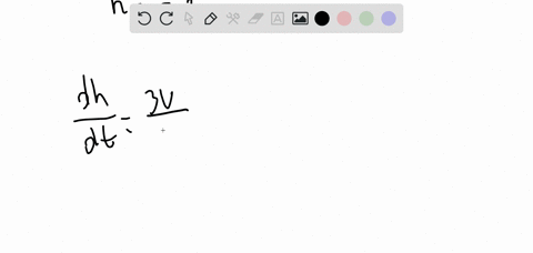 write-the-indicated-related-rates-equation-vfrac13-pi-r2-h-relate-fracd-hd-t-and-fracd-rd-t-assuming