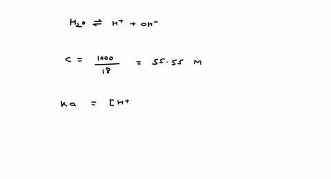 the-degree-of-ionization-of-water-was-found-to-be-18-times-10-9-the-ka-ionization-constant-of-water-