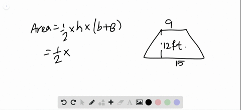 in-the-following-exercises-solve-using-the-properties-of-trapezoids-the-height-of-a-trapezoid-is-12-