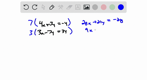 use-the-elimination-by-addition-method-to-solve-each-system-leftbeginarrayl4-x3-y-4-3-x-7-y34endarra