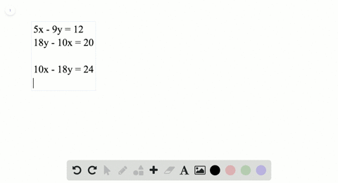 solve-the-system-5-x-9-y12-and-18-y-10-x20