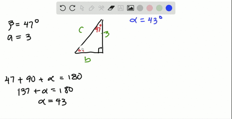 solve-each-right-triangle-with-the-given-sides-and-angles-in-each-case-make-a-sketch-note-that-alp-8