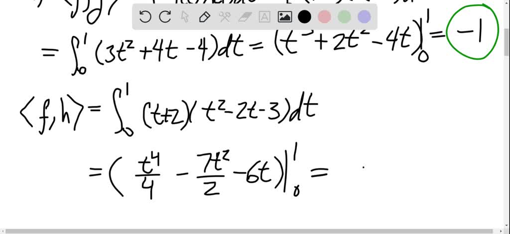 Solved Consider The Following Polynomials In 𝐏 T With The Inner Product F G ∫0 1 F T G T D