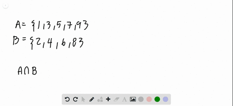 SOLVED:Using the sets A, B, C, and N, list the elements in each set. If ...