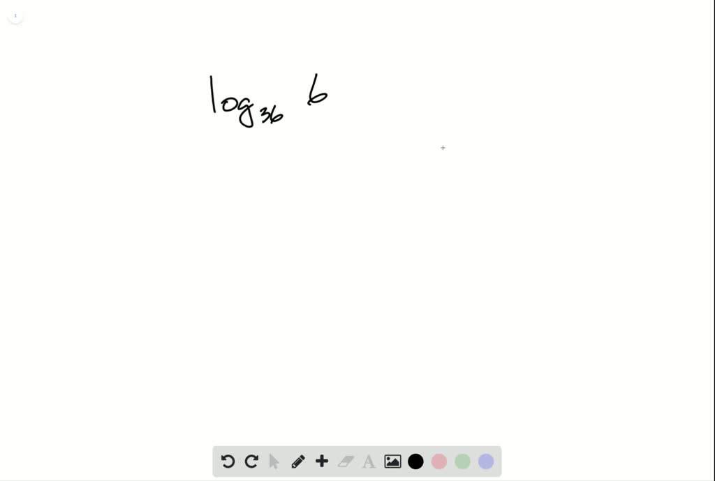 SOLVED Evaluate Each Logarithm Log36 6 solved-evaluate-each-logarithm-log36-6