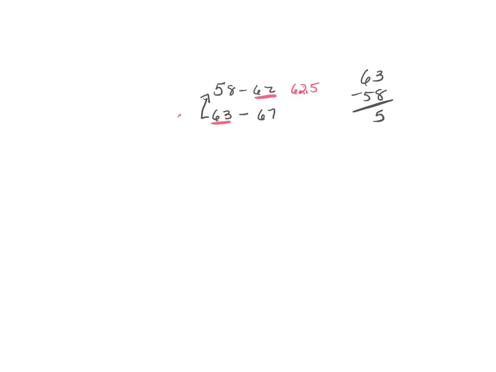 Solved For Exercises 58 Find The Class Boundaries Midpoints And Widths For Each Class 58 4548