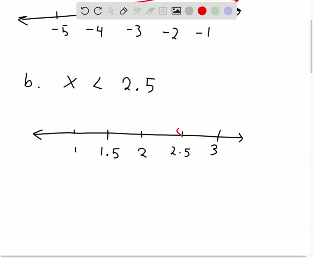 SOLVED:In the following exercises, graph each inequality on the number ...