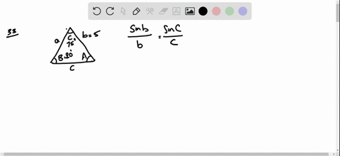 solve-each-triangle-using-either-the-law-of-sines-or-the-law-of-cosines-b20circ-c75circ-b5