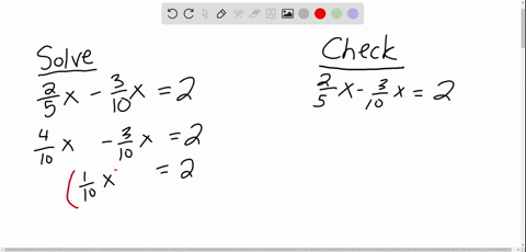 solve-each-equation-and-check-the-solution-frac25-x-frac310-x2
