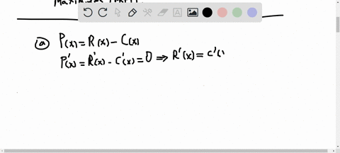 a-show-that-if-the-profit-px-is-a-maximum-then-the-marginal-revenue-equals-the-marginal-cost-b-if-cx