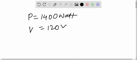 a-heating-element-is-rated-at-1400-mathrmw-how-much-current-does-it-draw-when-it-is-connected-to-a-1