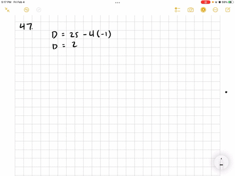 use-the-discriminant-to-determine-the-number-and-type-of-solutions-x-25-x10