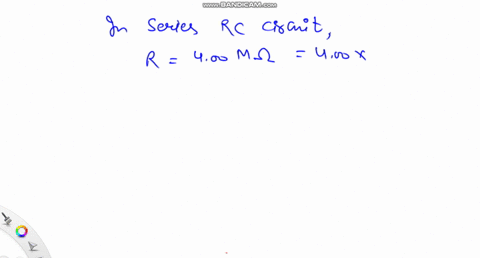 a-400-m-omega-resistor-and-a-300-mu-f-capacitor-are-connected-in-series-with-a-power-supply-what-is-