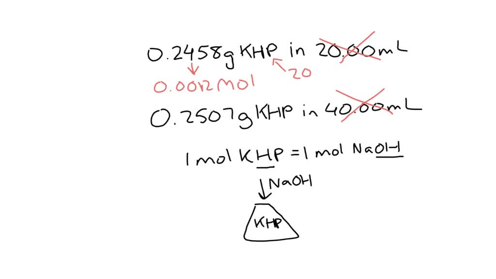 SOLVEDA student carried out two titrations using an NaOH solution of