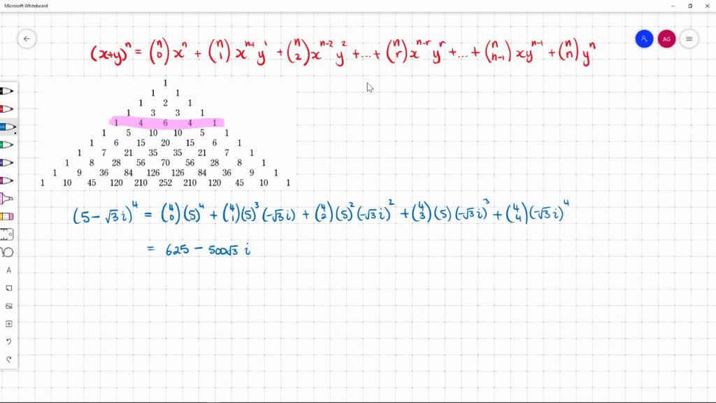 Solved Use The Binomial Theorem To Expand The Complex Number Simplify Your Result 5 3 I 4