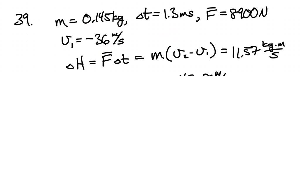 SOLVED:A baseball bat contacts a 0.145-kg baseball for 1.3 ×10^-3 s ...