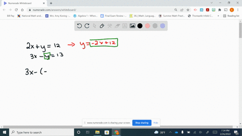 solve-each-system-by-using-the-substitution-method-leftbeginarrayl2-xy12-3-x-y13endarrayright