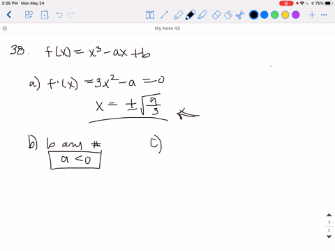 a-find-all-critical-points-of-fxx3-a-xb-b-under-what-conditions-on-a-and-b-does-this-function-have-2