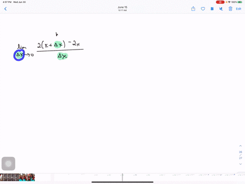 find-the-limit-if-it-exists-lim-_delta-x-rightarrow-0-frac2xdelta-x-2-xdelta-x