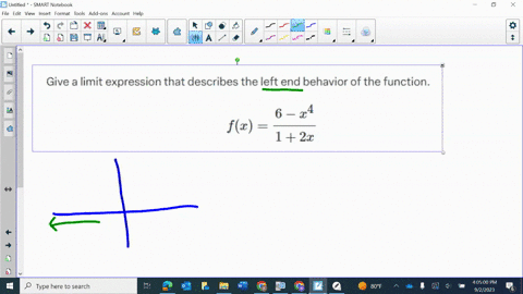 give-a-limit-expression-that-describes-the-left-end-behavior-of-the-function-fxfrac6-x412-x