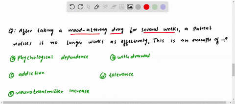 after-taking-a-mood-altering-drug-for-several-weeks-a-patient-notices-it-no-longer-works-as-effectiv