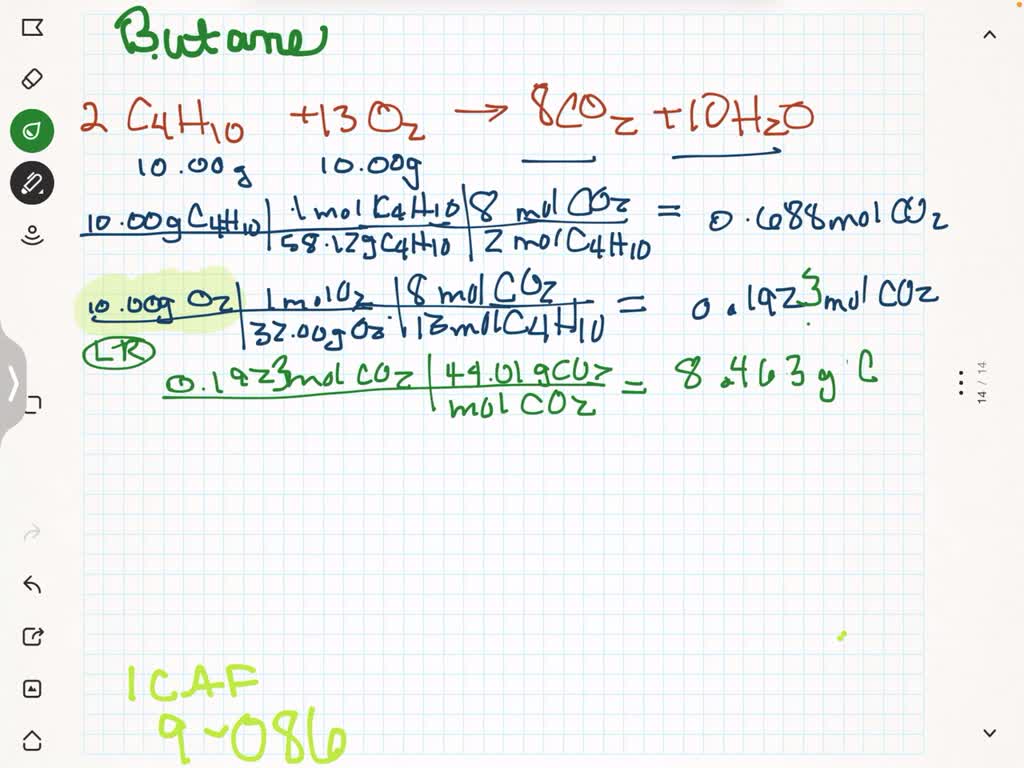 SOLVEDButane (C4 H10) burns completely with air. The equivalence ratio is 0.9. Determine (a