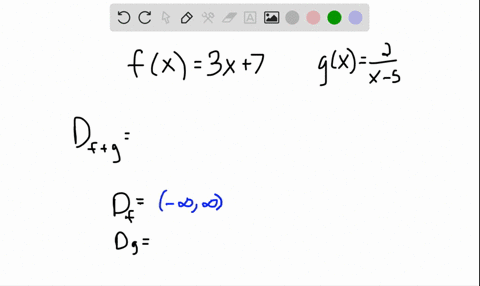 for-each-pair-of-functions-f-and-g-determine-the-domain-of-fg-fx3-x7-gxfrac2x-5