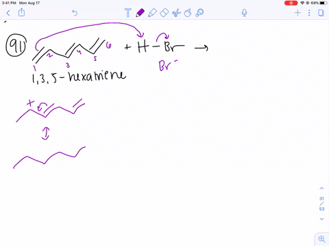 draw-the-products-obtained-from-the-reaction-of-one-equivalent-of-hbr-with-one-equivalent-of-135-hex