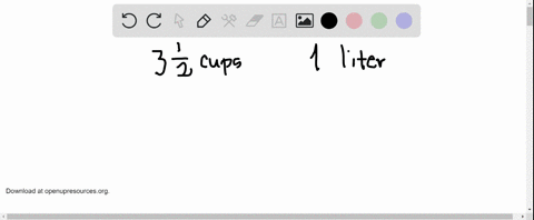 is 3 1 2 cups more than a liter
