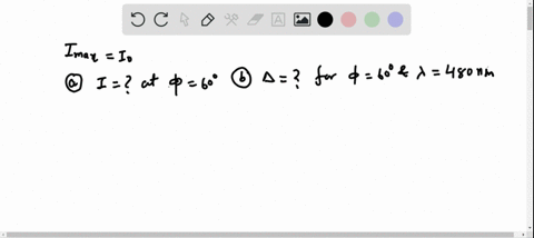 SOLVED: 35.19. In a two-slit interference pattern, the intensity at the ...