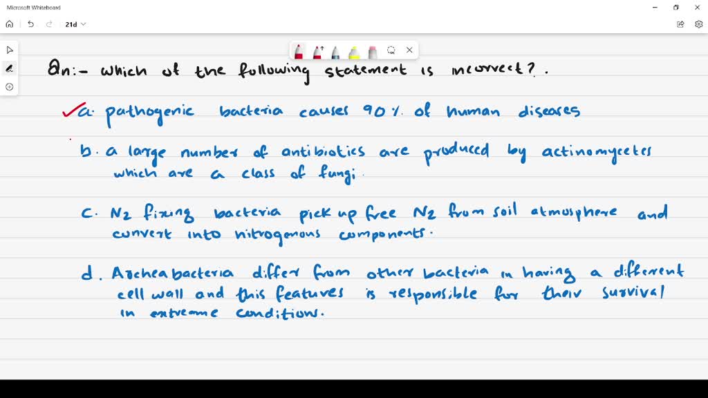SOLVEDWhich of the following statements is incarrect? (a) Pathogenic