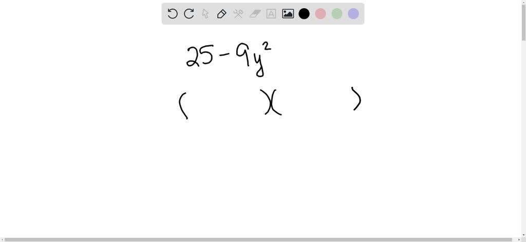 ⏩SOLVED:Factor completely. 25-9 y 2 | Numerade