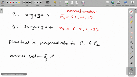 find-the-equation-of-a-plane-through-the-origin-and-perpendicular-to-x-yz5-and-2-xy-2-z7